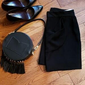 J.crew black mini skirt